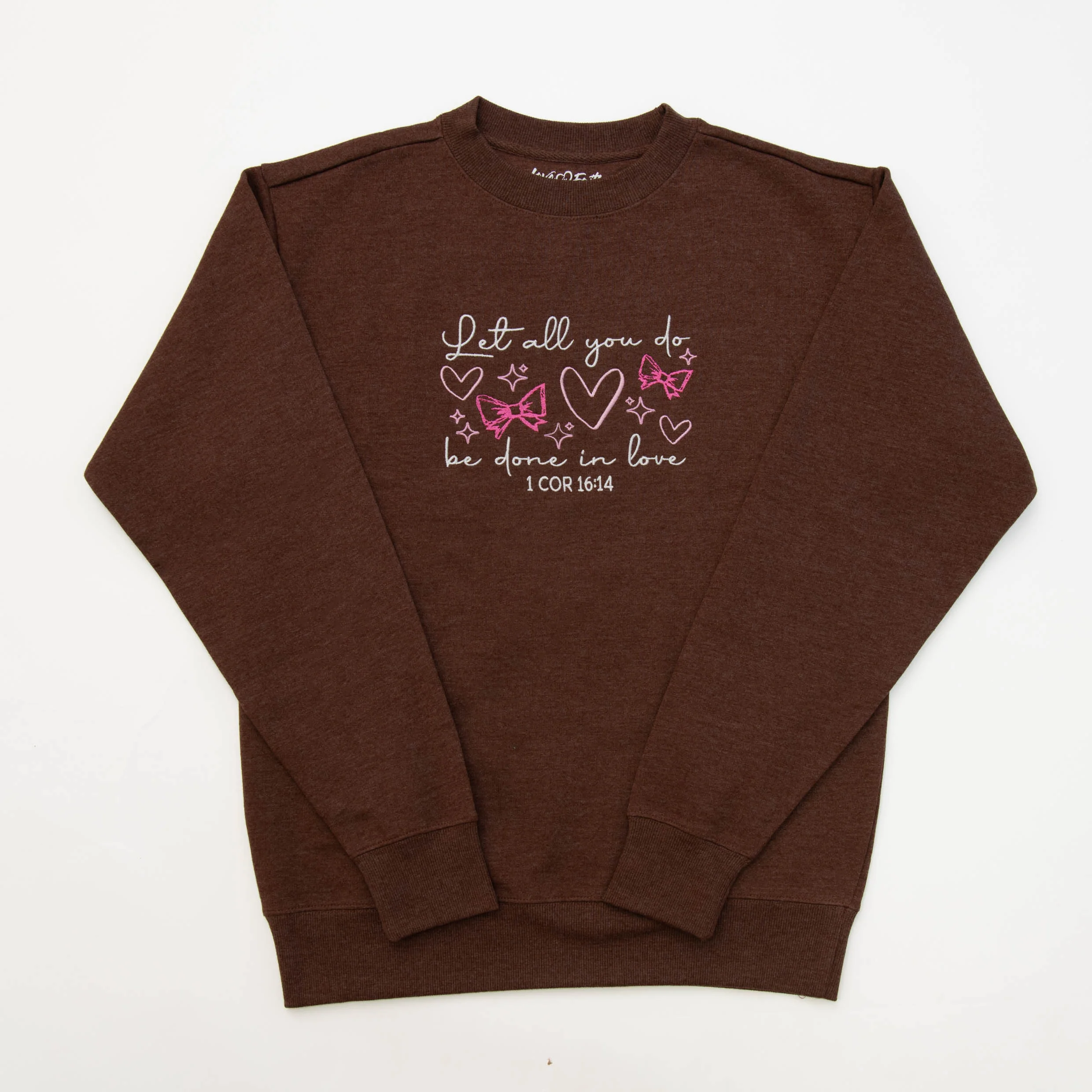 Let All You Do Embroidered Crewneck Sweatshirt - Image 2