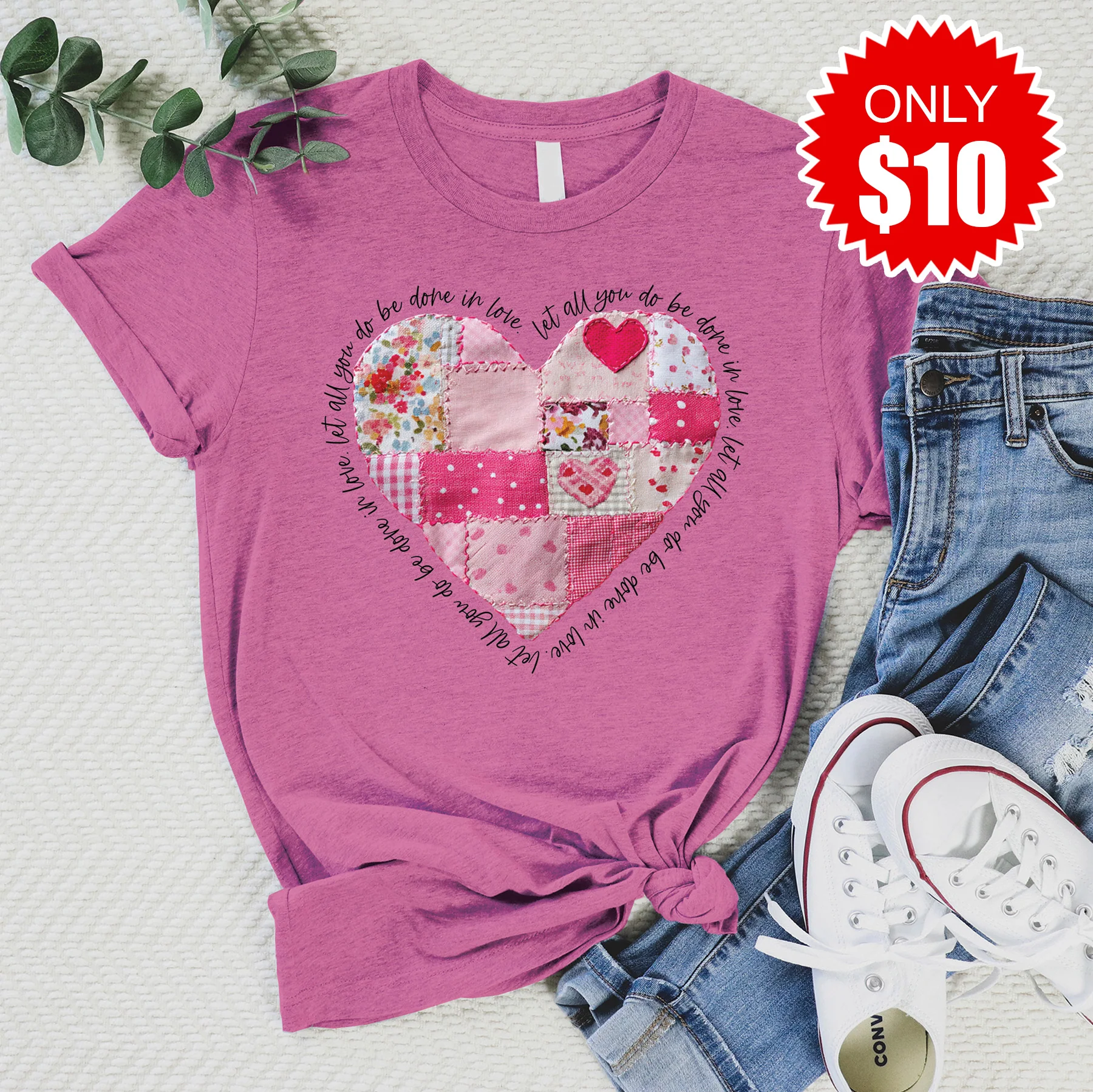 Let All You Do Tee - Heather Peony - 10