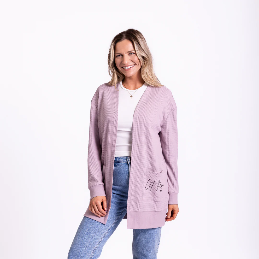 Let Them Waffle Knit Cardigan - Image 2