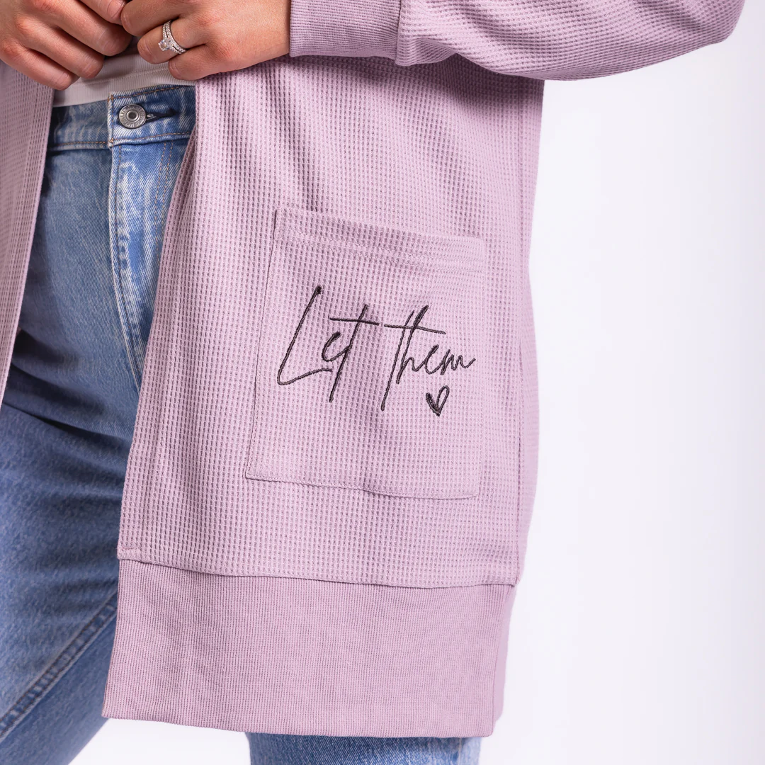 Let Them Waffle Knit Cardigan - Image 3