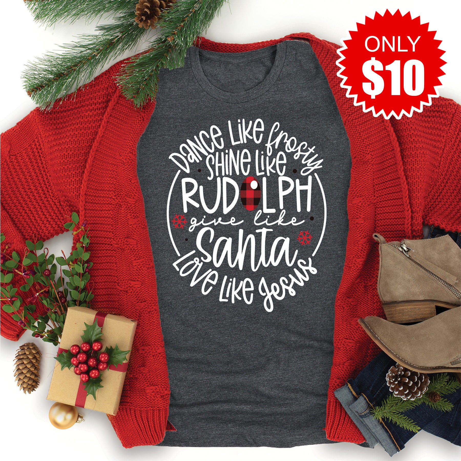 Love Like Jesus Christmas Tee - 10
