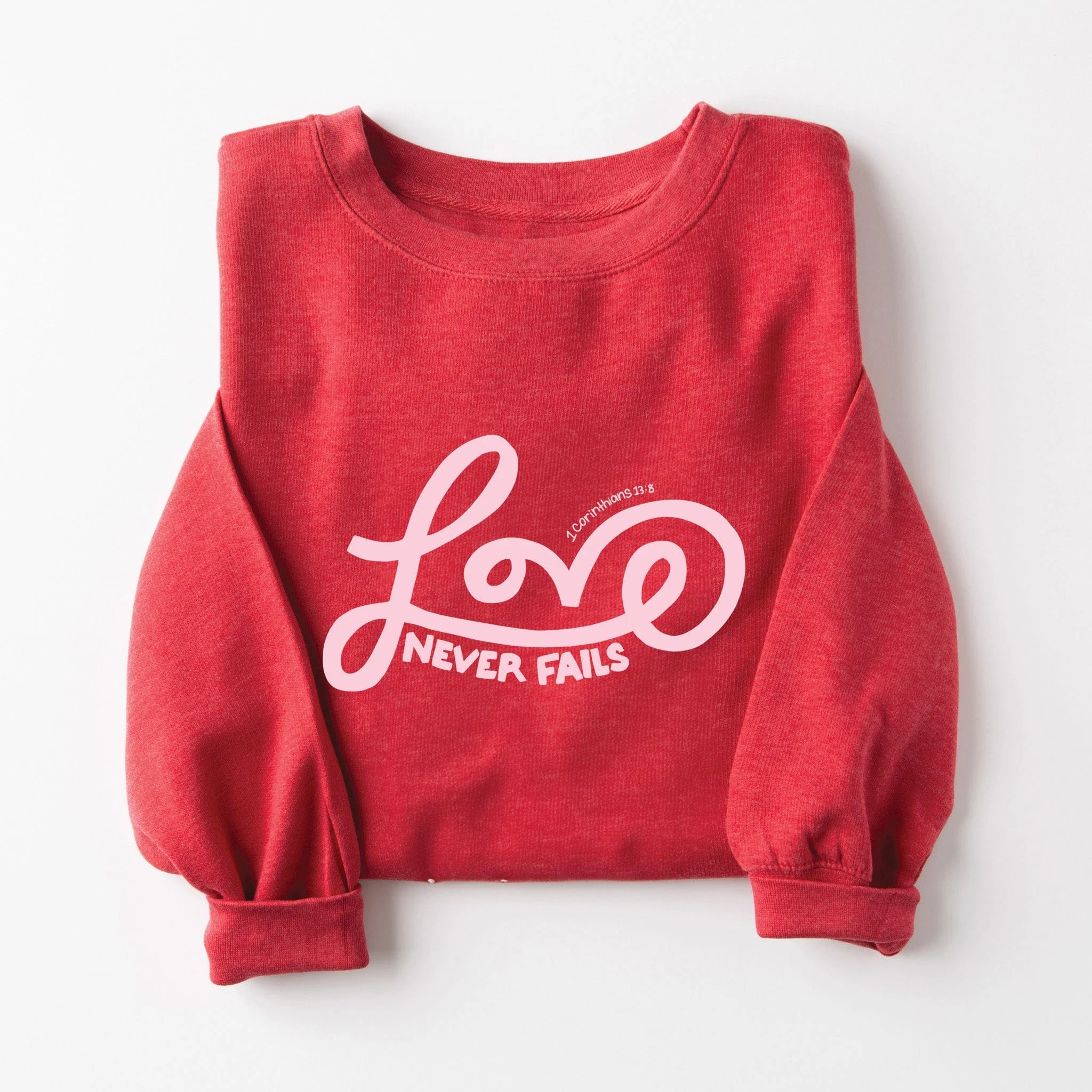 Love Never Fails Sweatshirt - Image 2