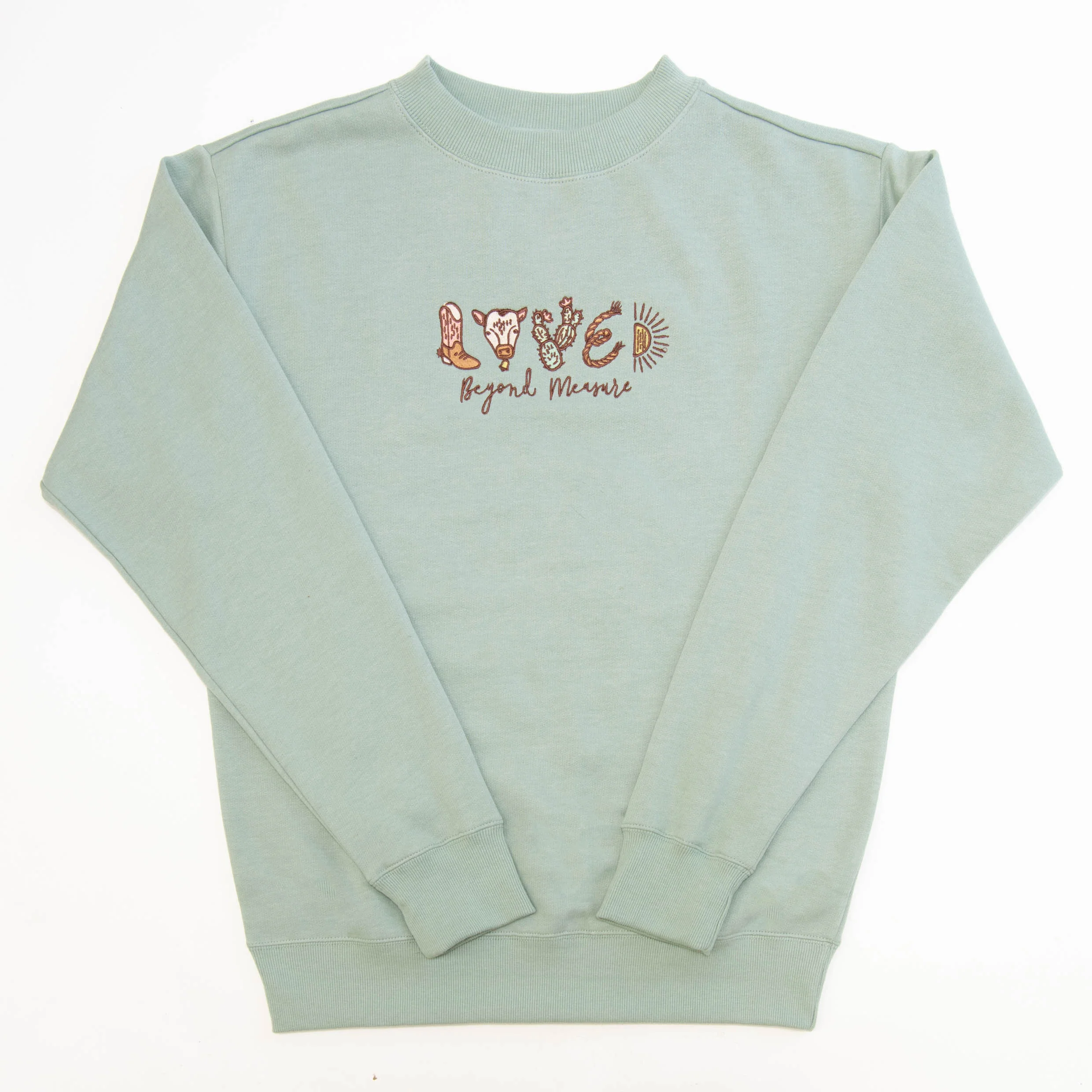 Loved Western Embroidered Crewneck Sweatshirt - Image 2