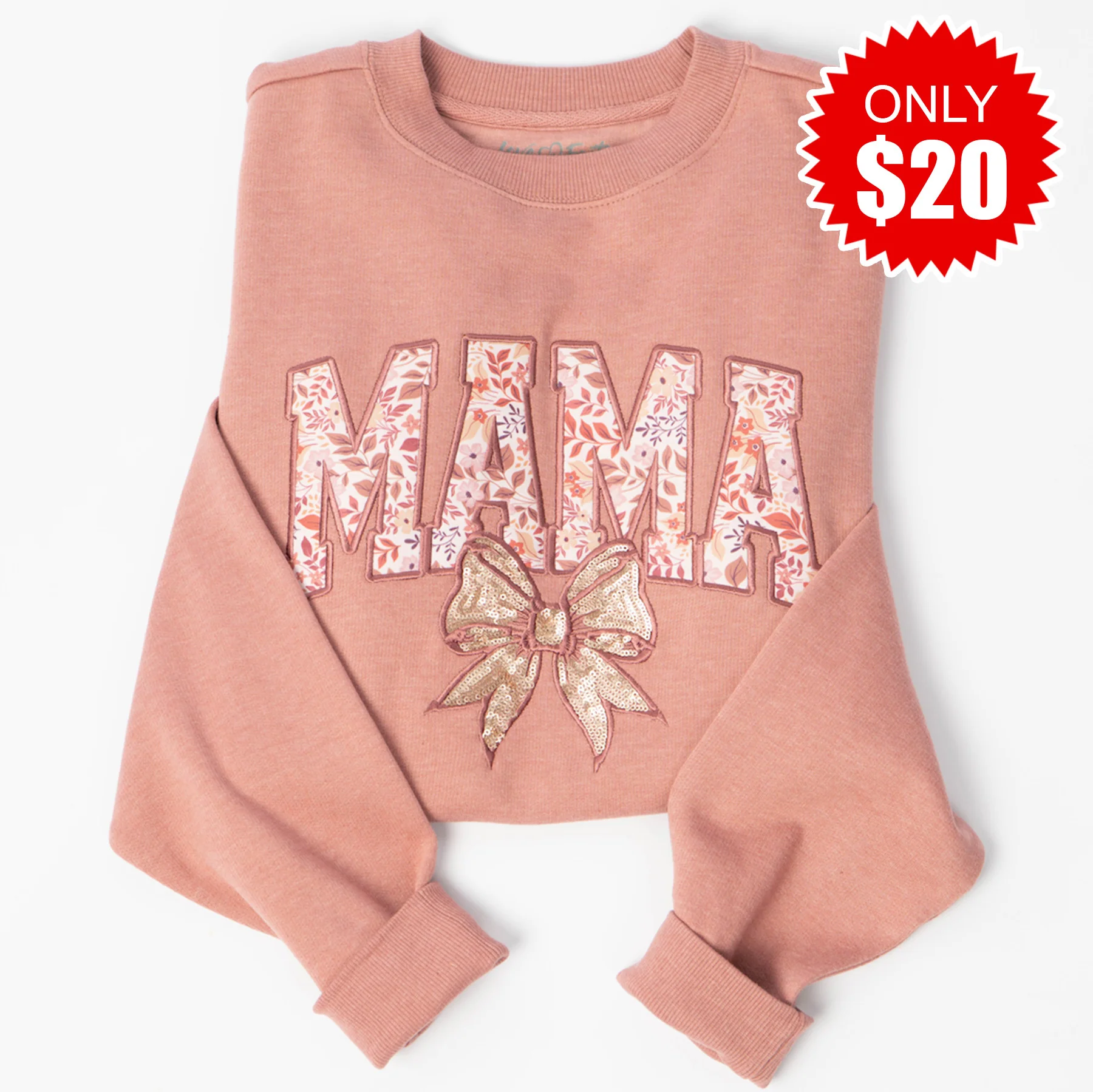 Mama Embellished Crewneck Sweatshirt - 20
