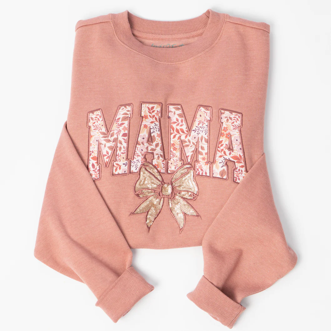Mama Embellished Crewneck Sweatshirt