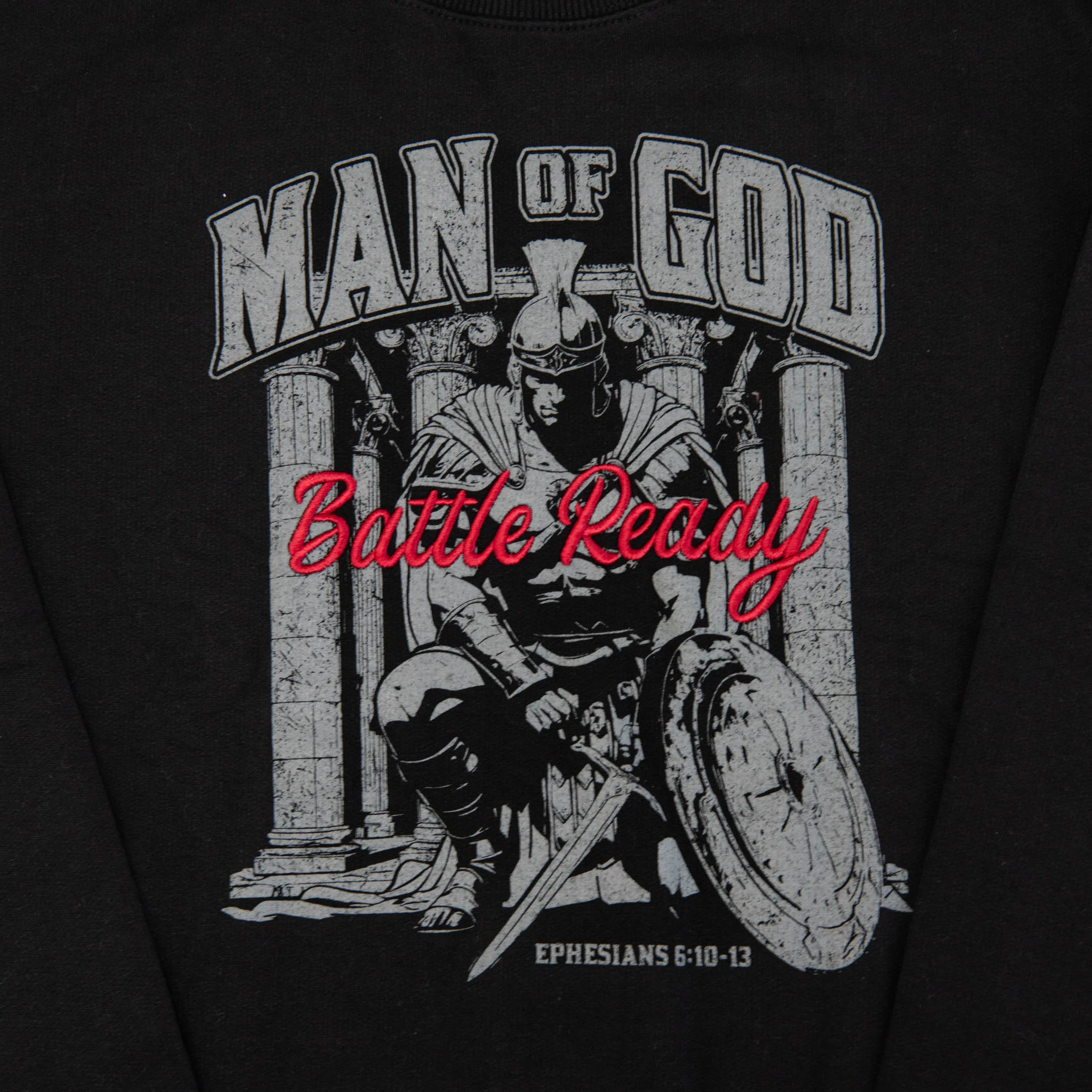 Man of God Embroidered Crewneck Sweatshirt - Image 3