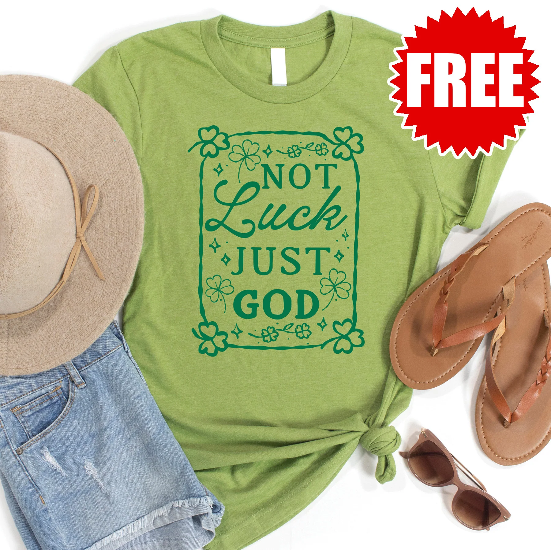 Not Luck Just God Tee - 0