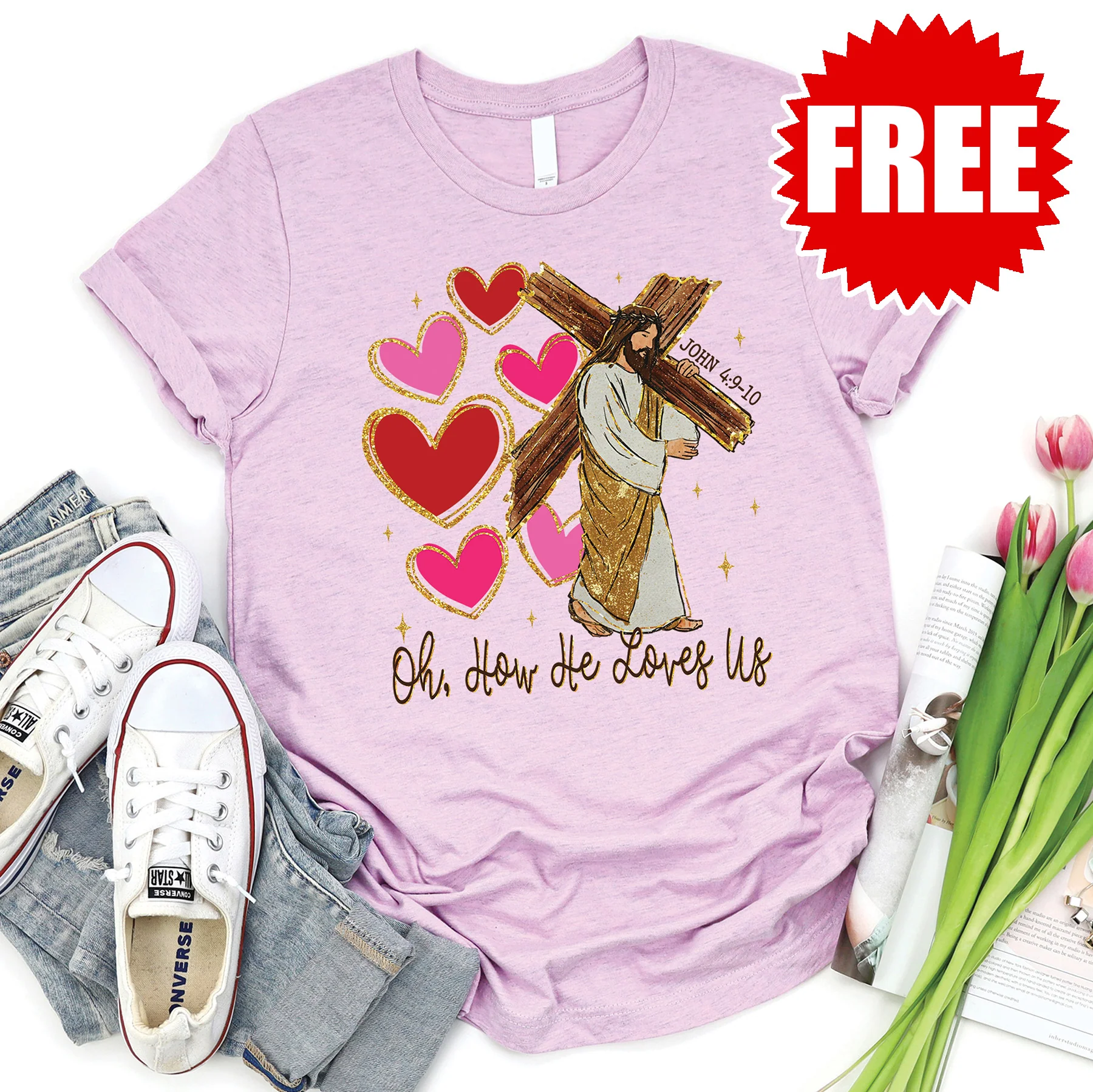 Oh How He Loves Us Tee - 0