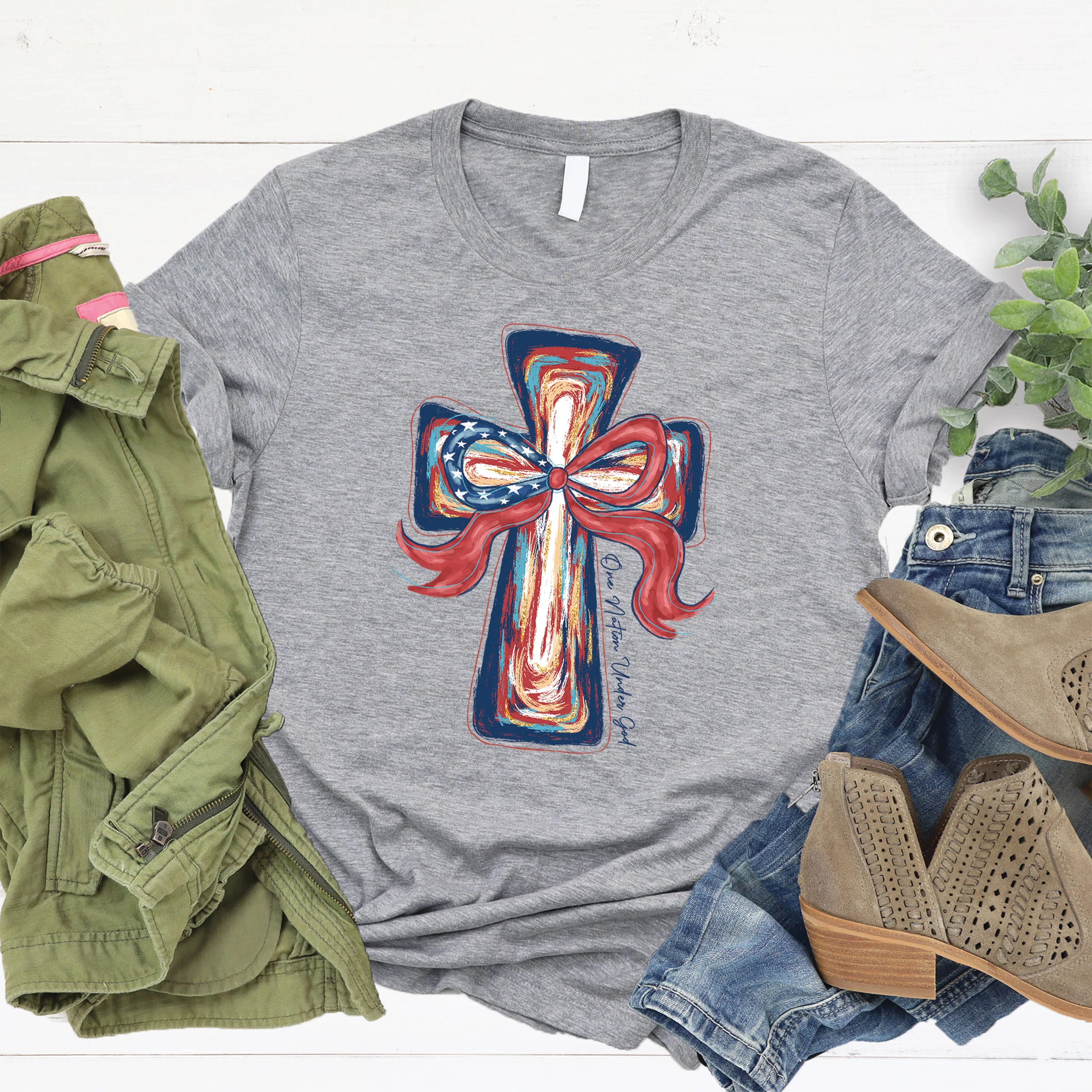 One Nation Cross Tee - Image 2