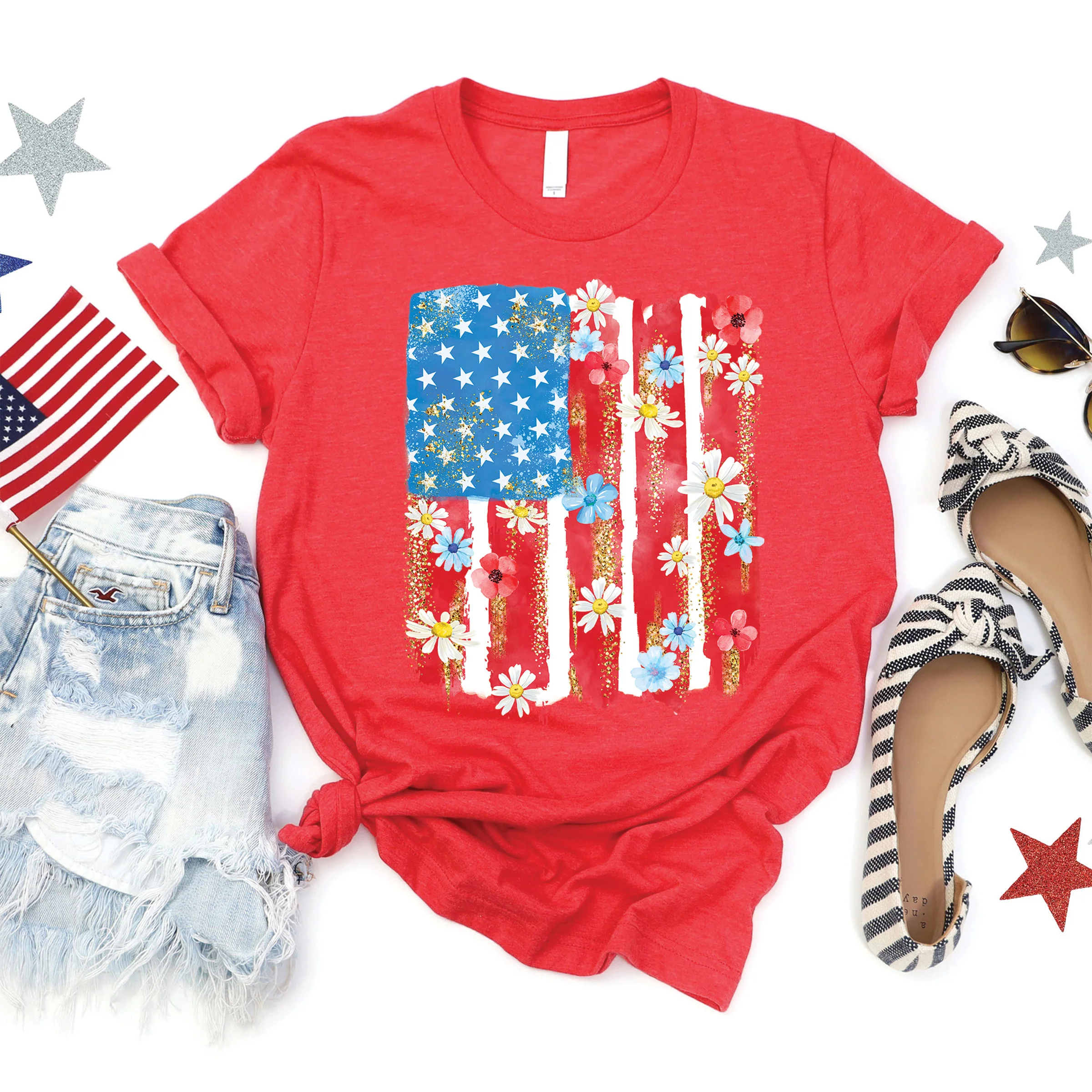 Patriotic Flag Tee