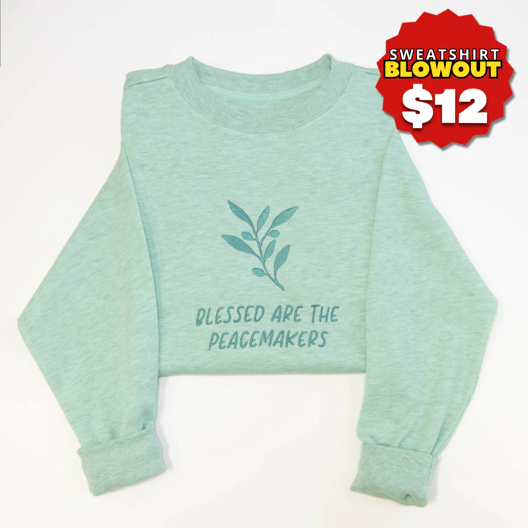 Peacemakers Embroidered Crewneck Sweatshirt