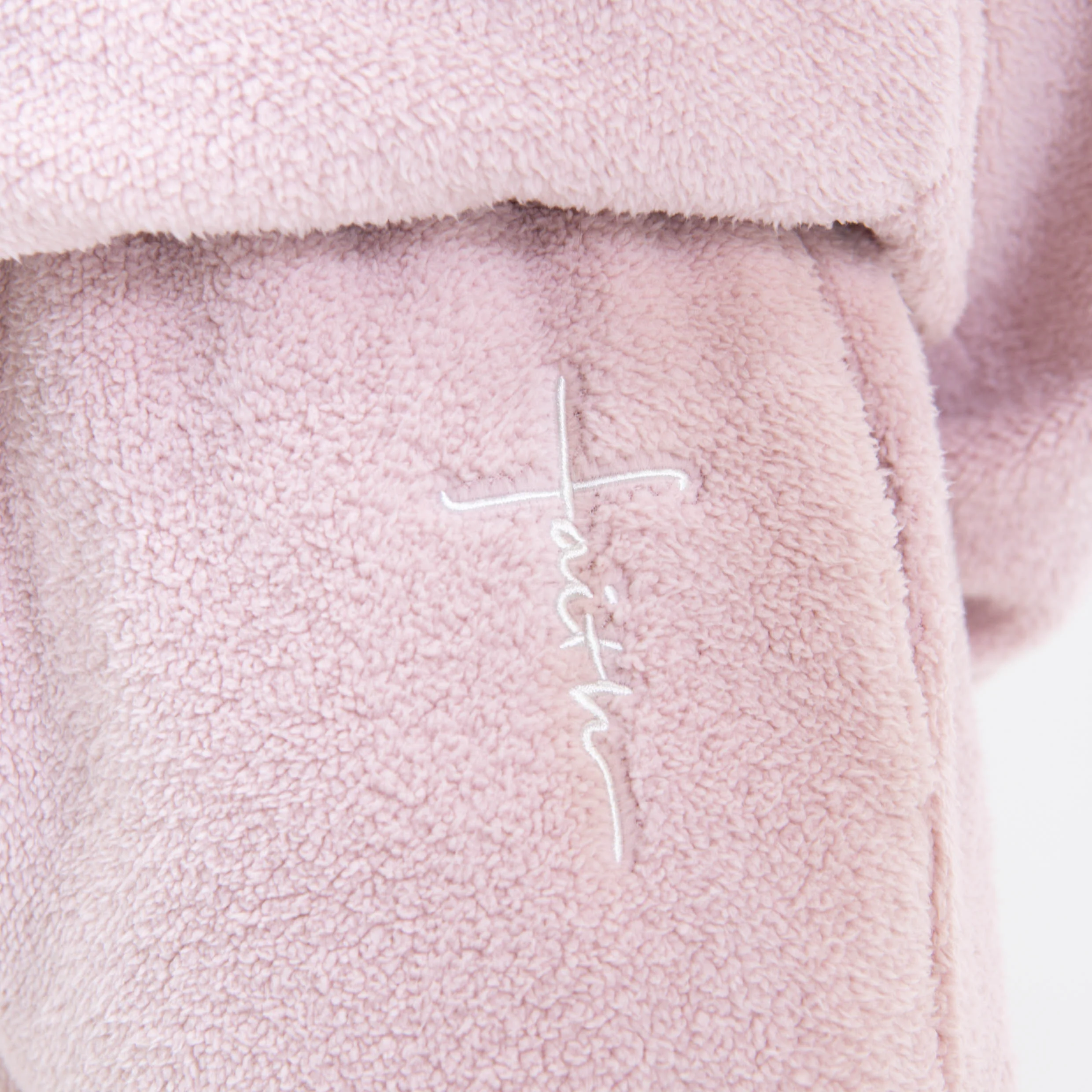 Pink Faith Cross Cozy Sherpa Fleece Half Zip Pullover & Sweatpants Bundle - Image 5