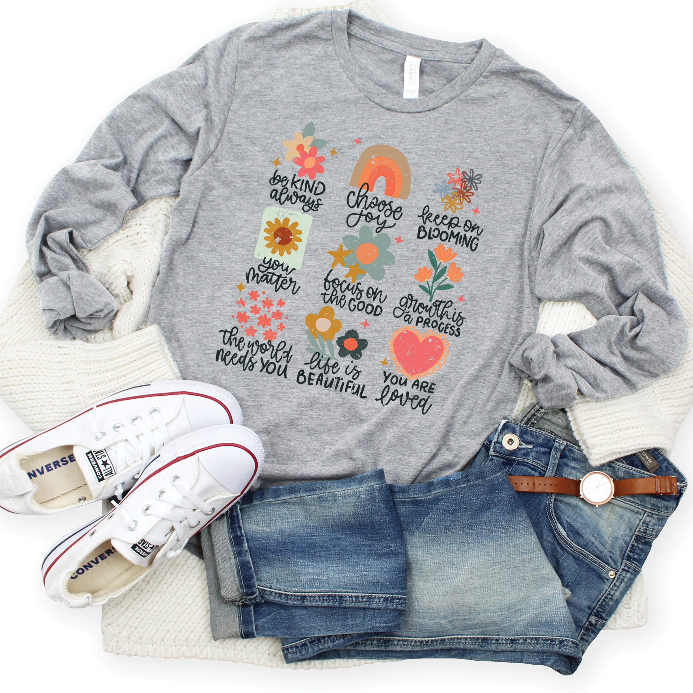 Positive Doodles Long Sleeve