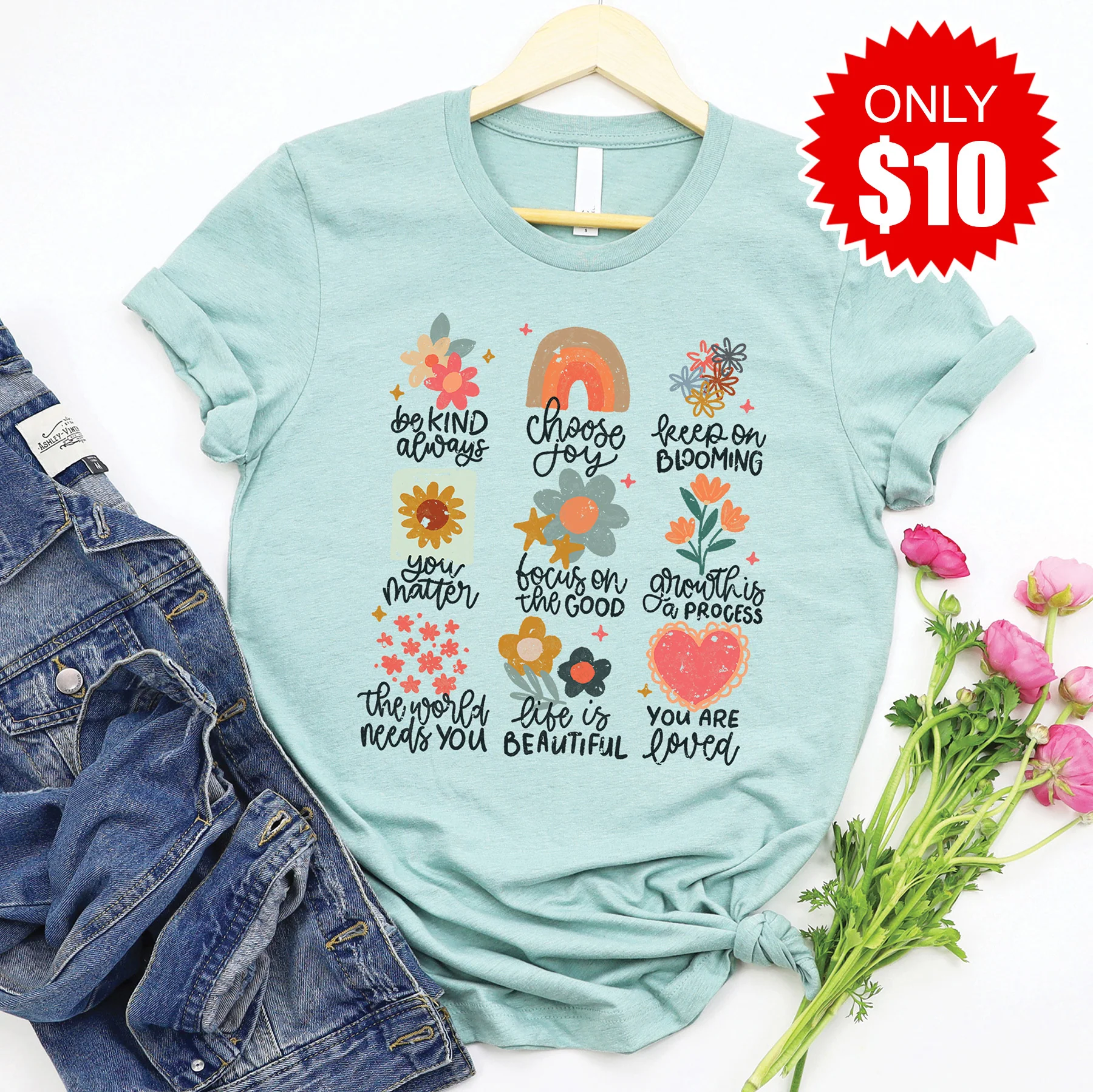 Positivity Doodle Tee - 10