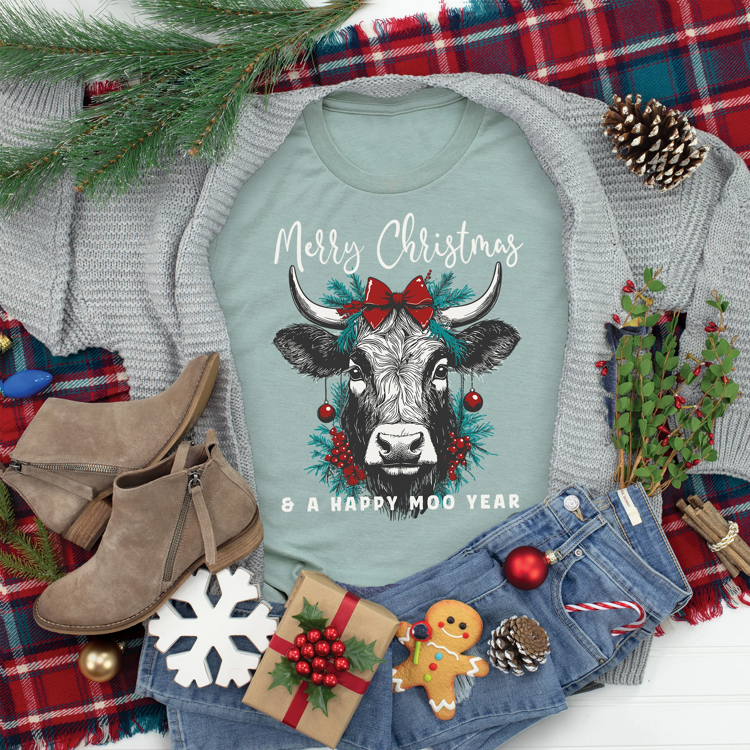 PRE-ORDER - Merry Christmas Cow