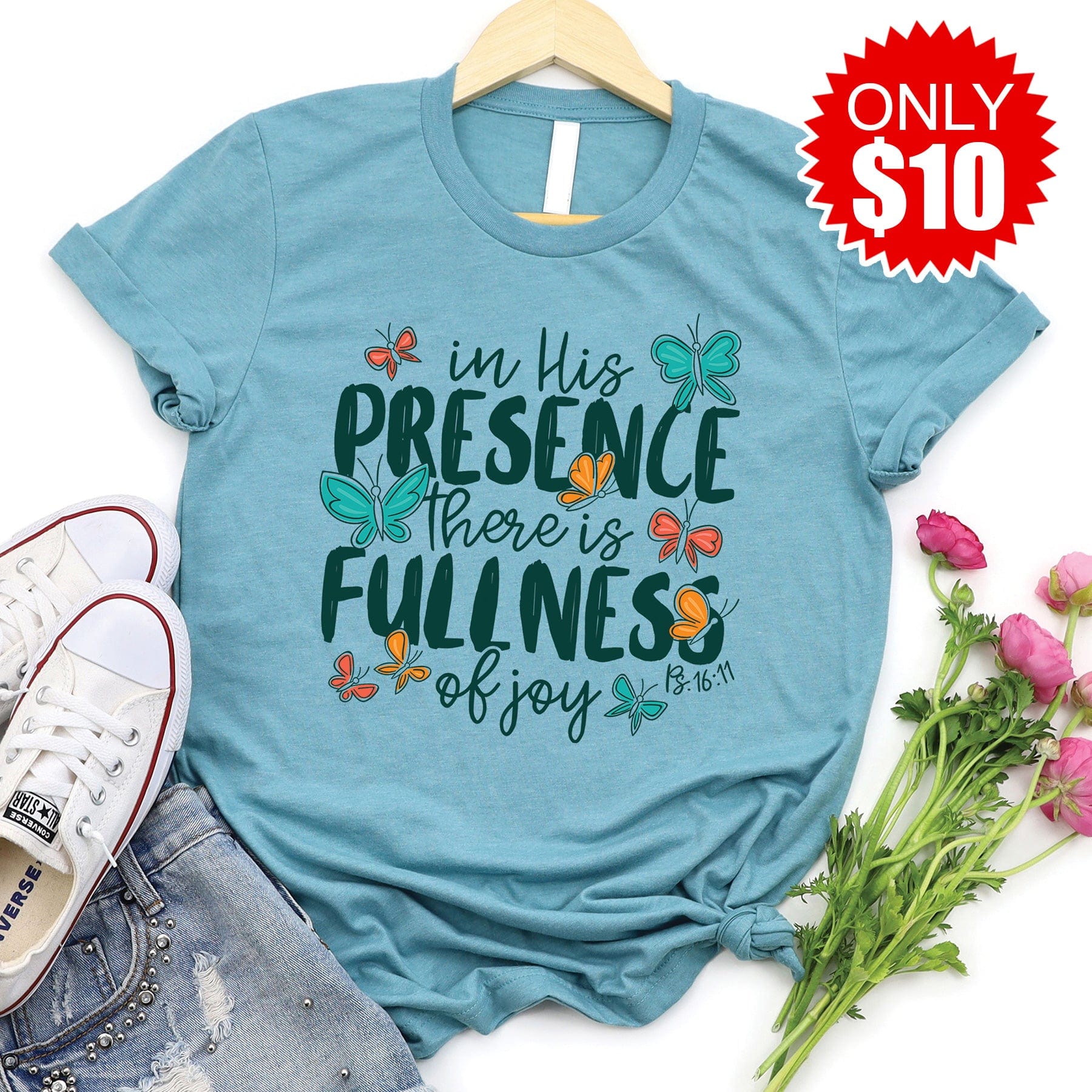 Presence of God Butterflies Tee - 10
