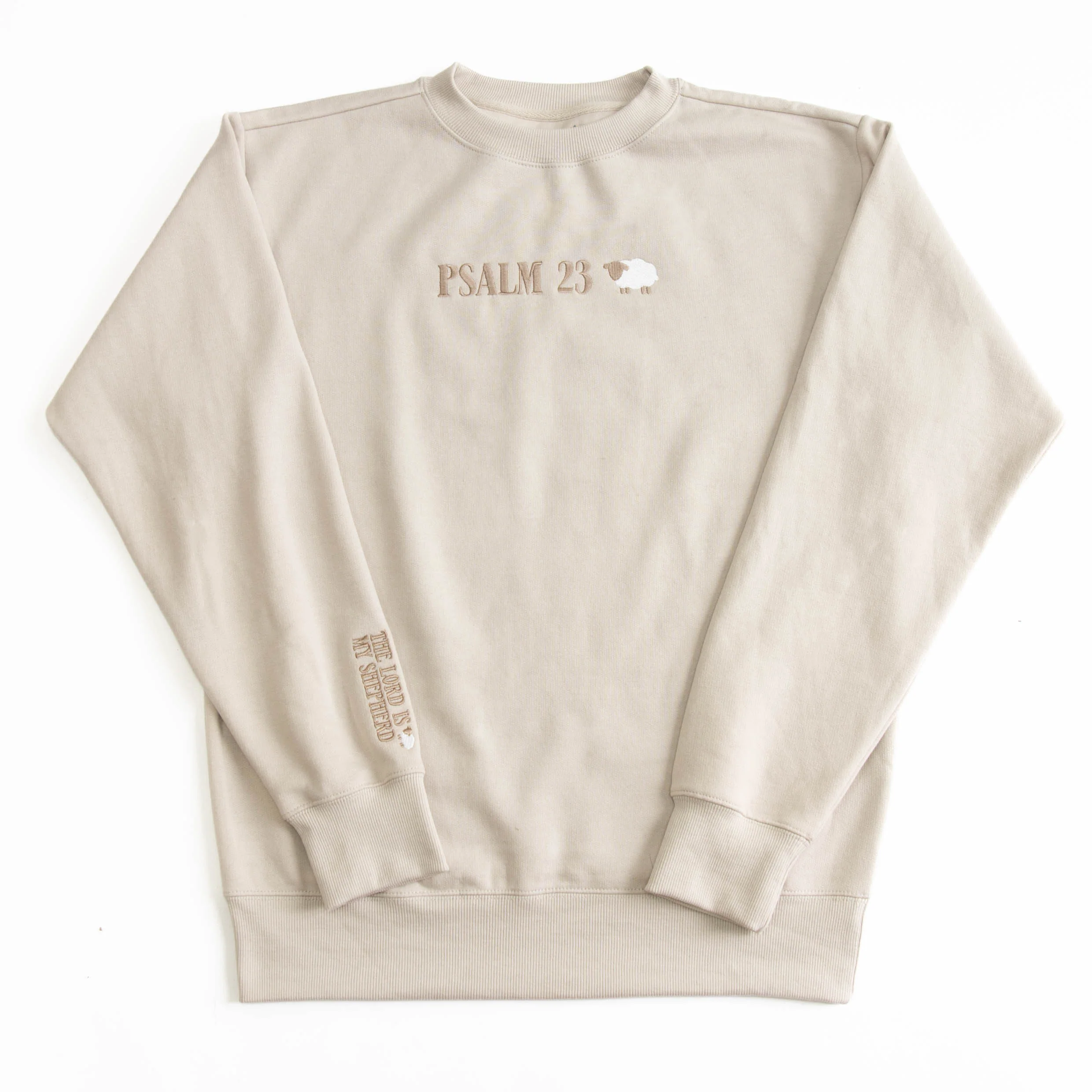 Psalm 23 Embroidered Crewneck Sweatshirt - Image 2