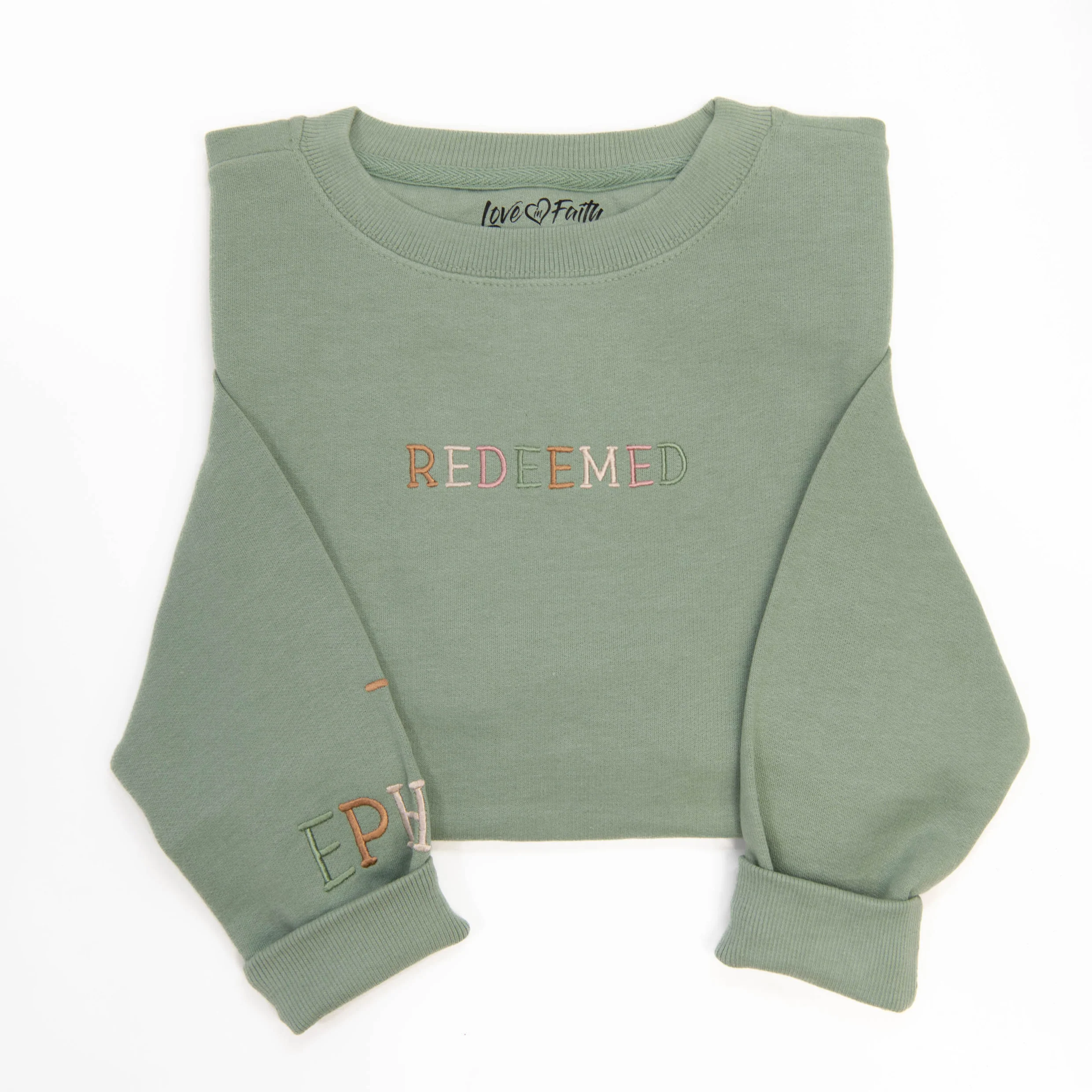 Redeemed Embroidered Crewneck Sweatshirt