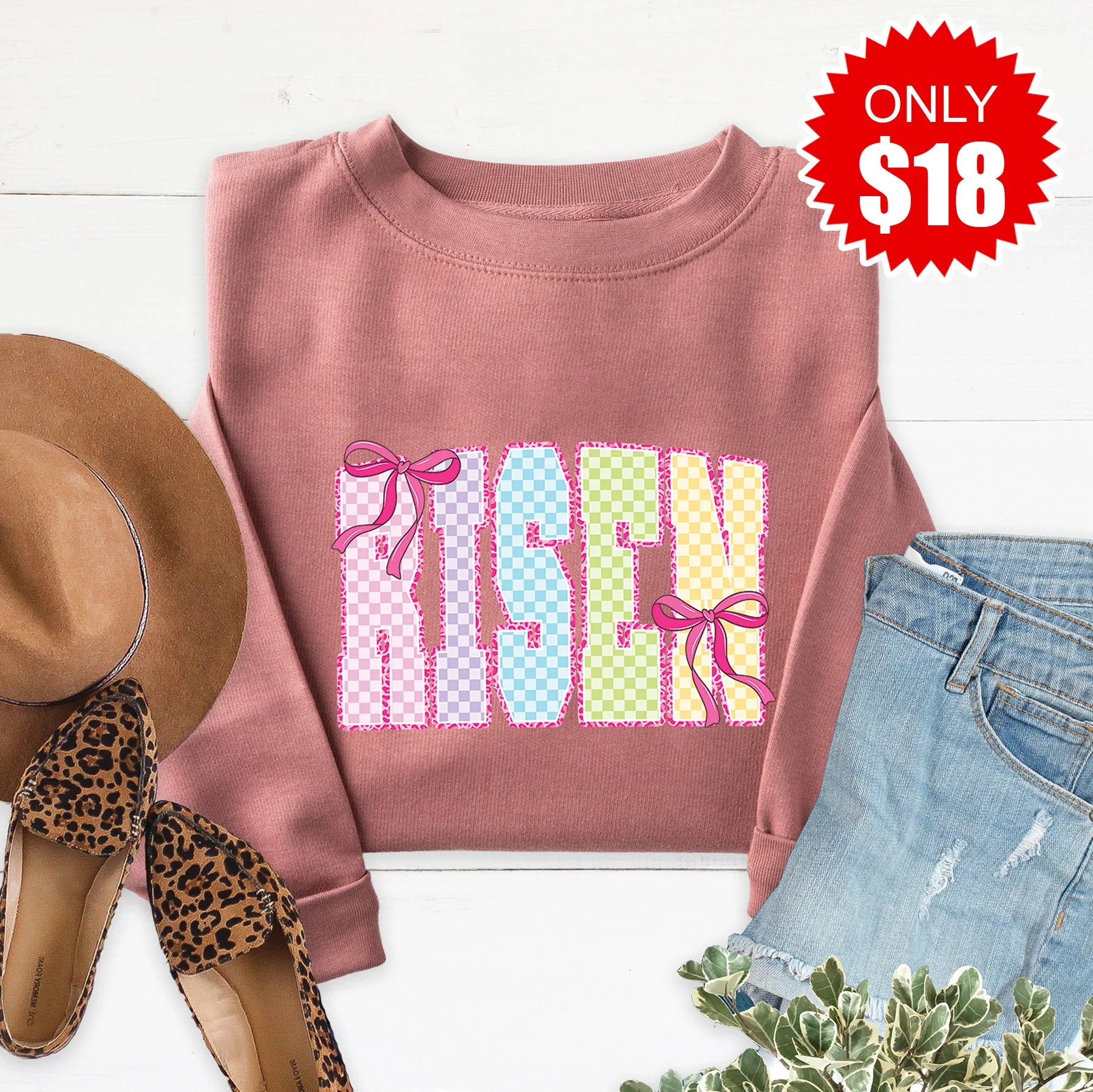 Risen Sweatshirt - Heather Mauve - 18