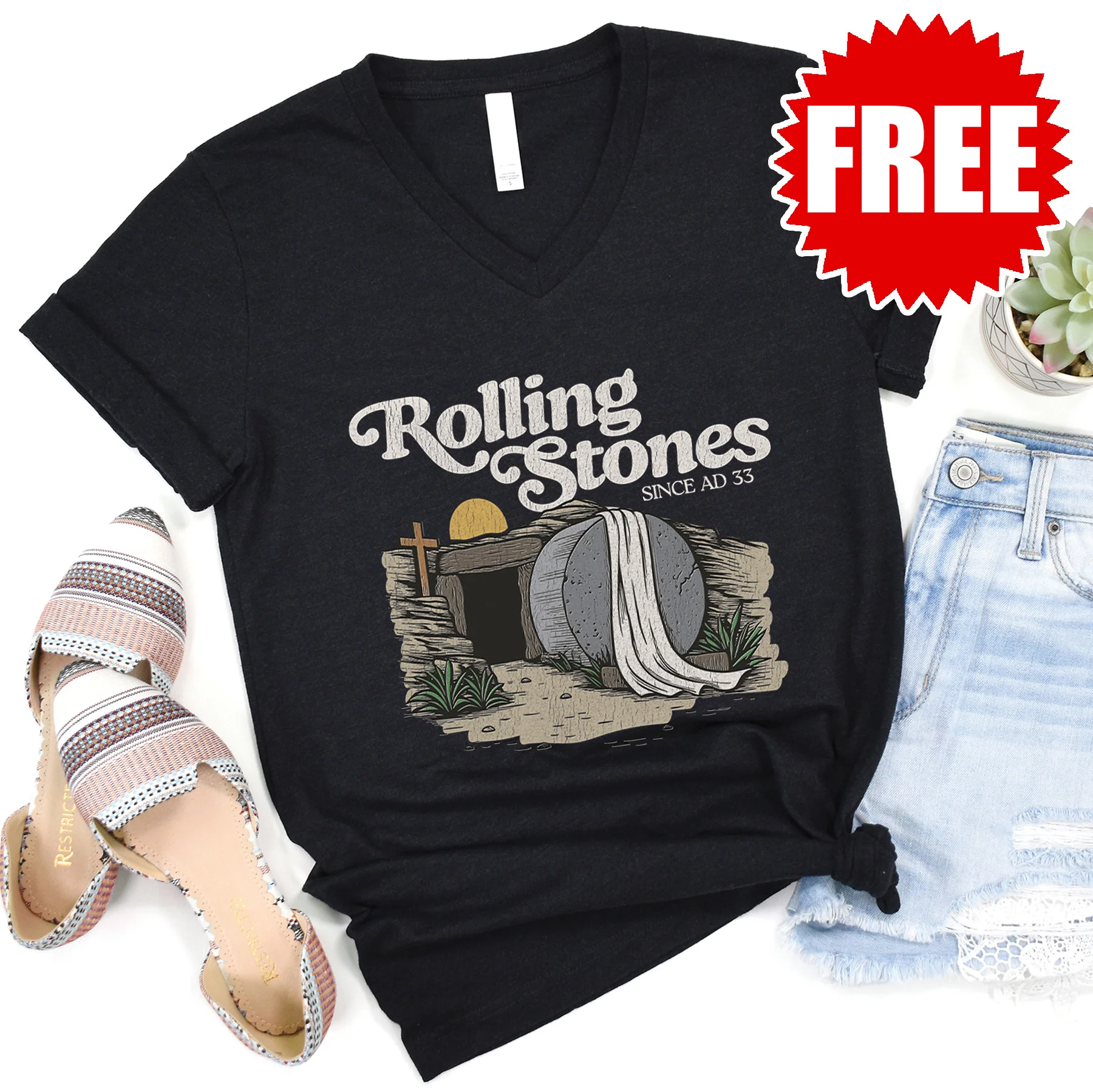 Rolling Stones V-Neck - 0