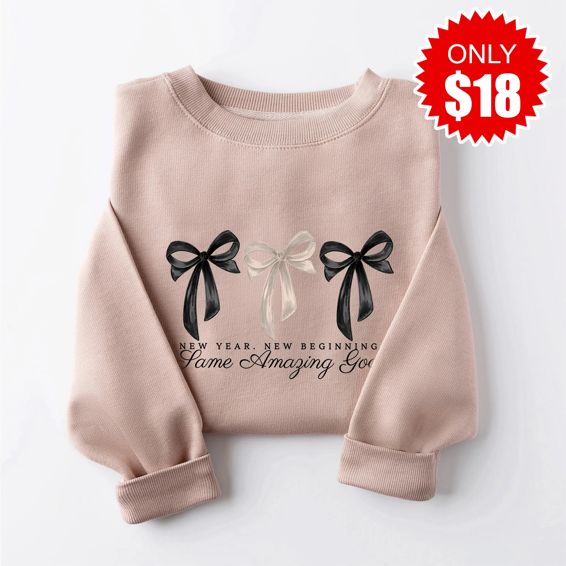 Same Amazing God Sweatshirt - Heather Pink Gravel - 18