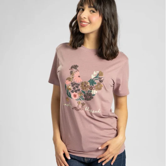 Simply Blessed Sequin Tee - Image 2