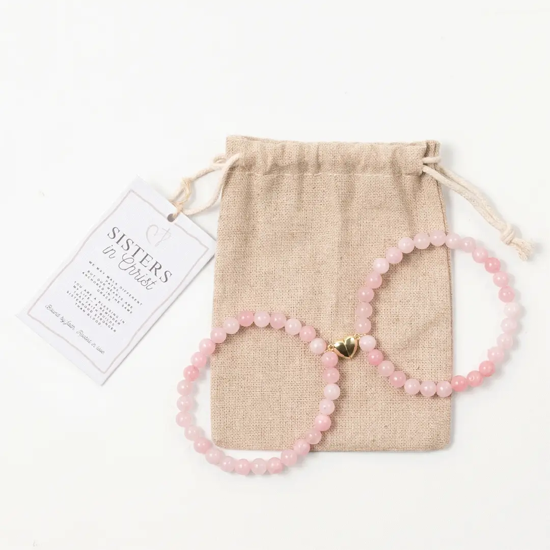 Sisters in Christ Pink Bracelet Set - Image 6