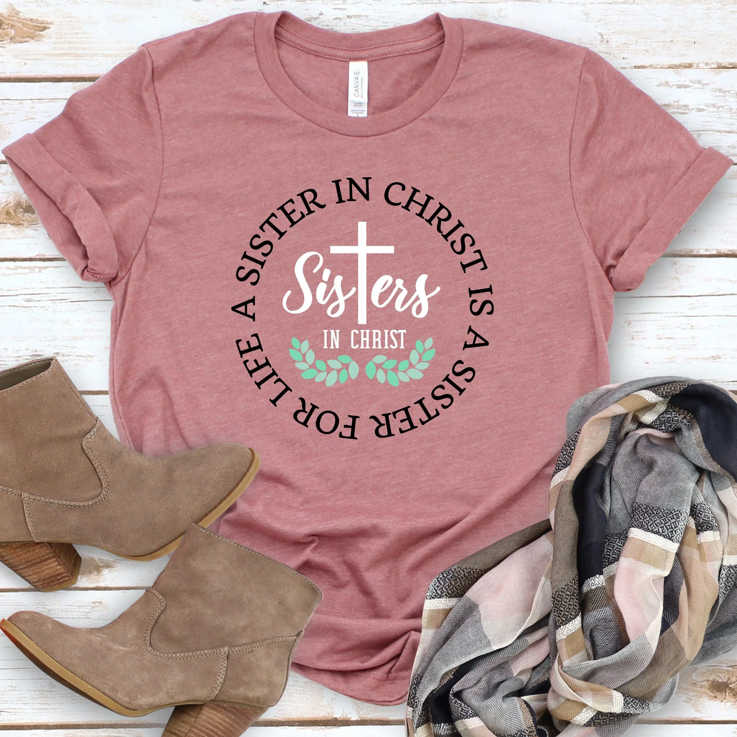 Sisters in Christ Tee - Image 3