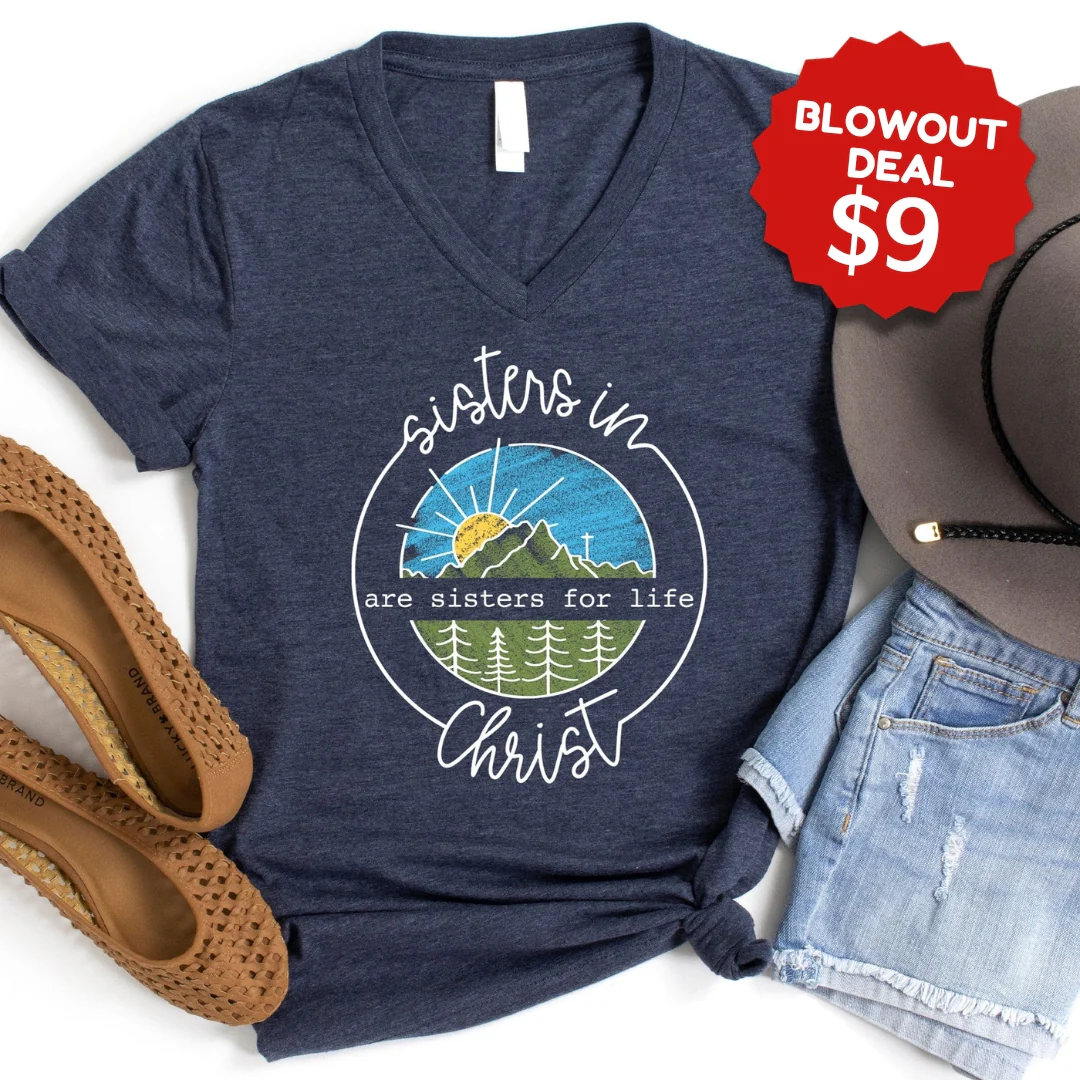 Sisters in Christ V-Neck