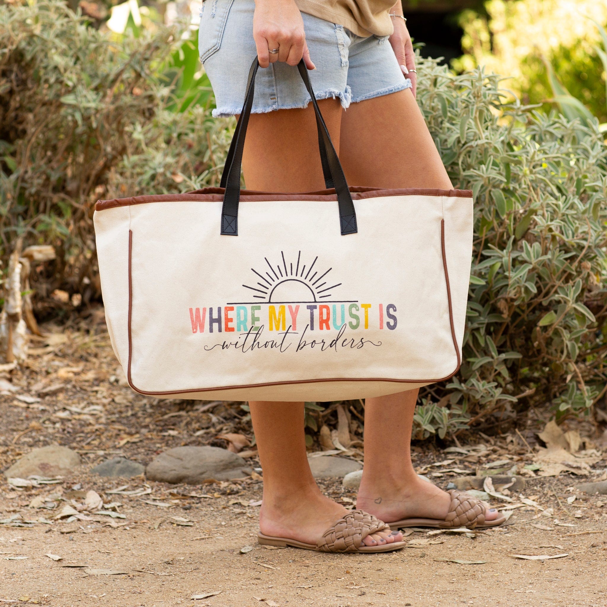 Spirit Lead Me Canvas Tote Bag - Image 4