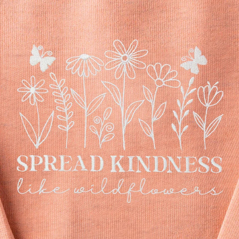 Embroidered Spread Kindness Sweatshirt - Image 2