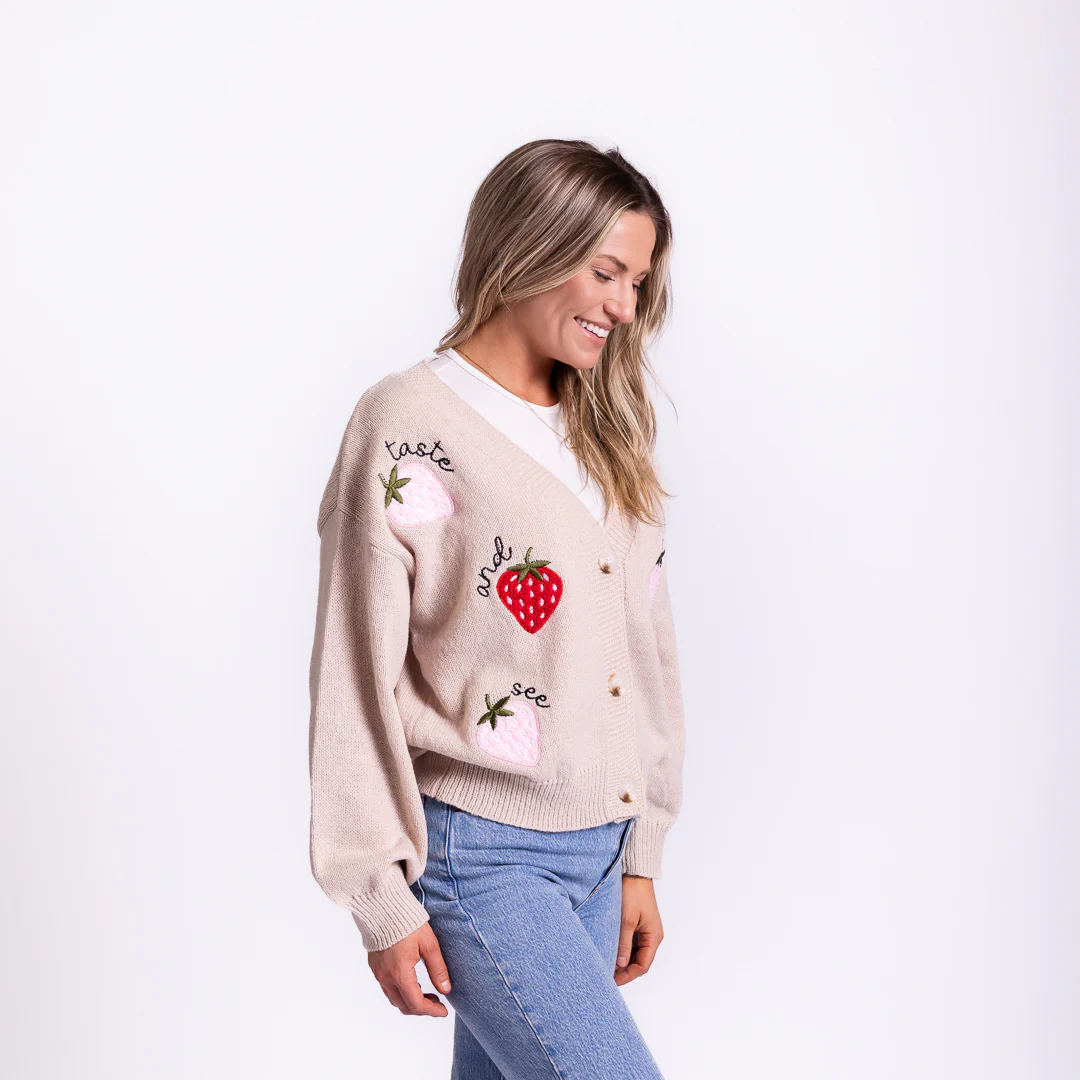 Taste and See Strawberry Cardigan - Image 2