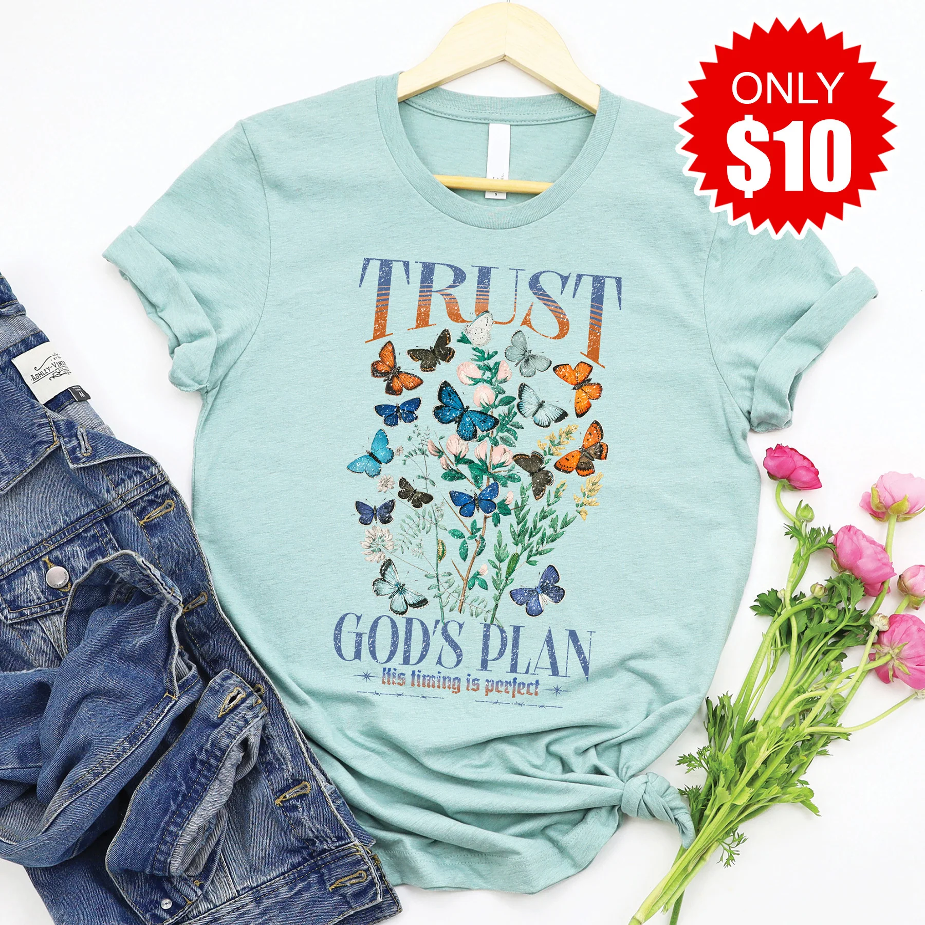 Trust God's Plan  Tee - 10