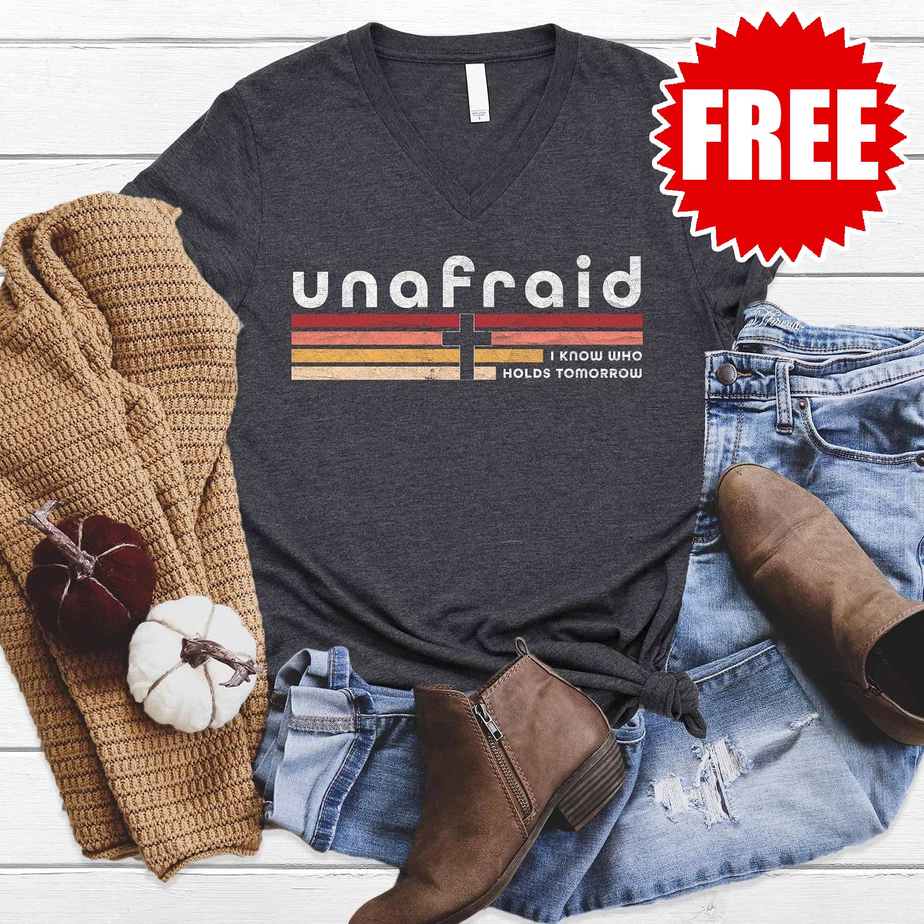 Unafraid V-Neck - 0
