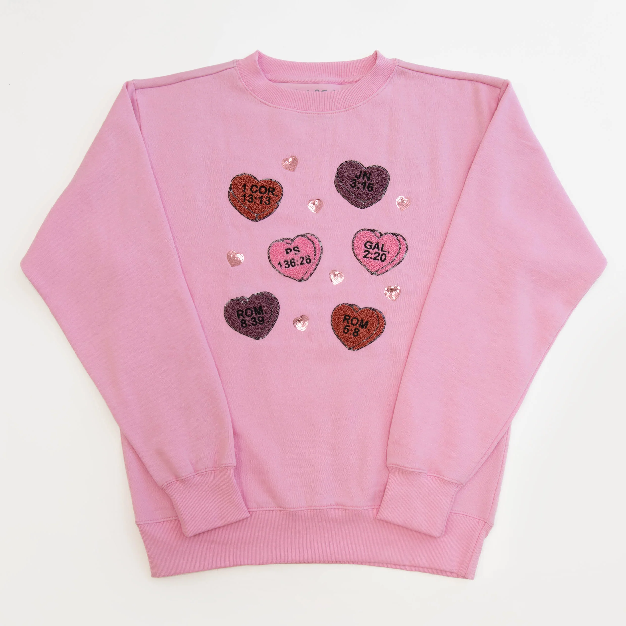Verse Hearts Embellished Crewneck Sweatshirt - Image 2