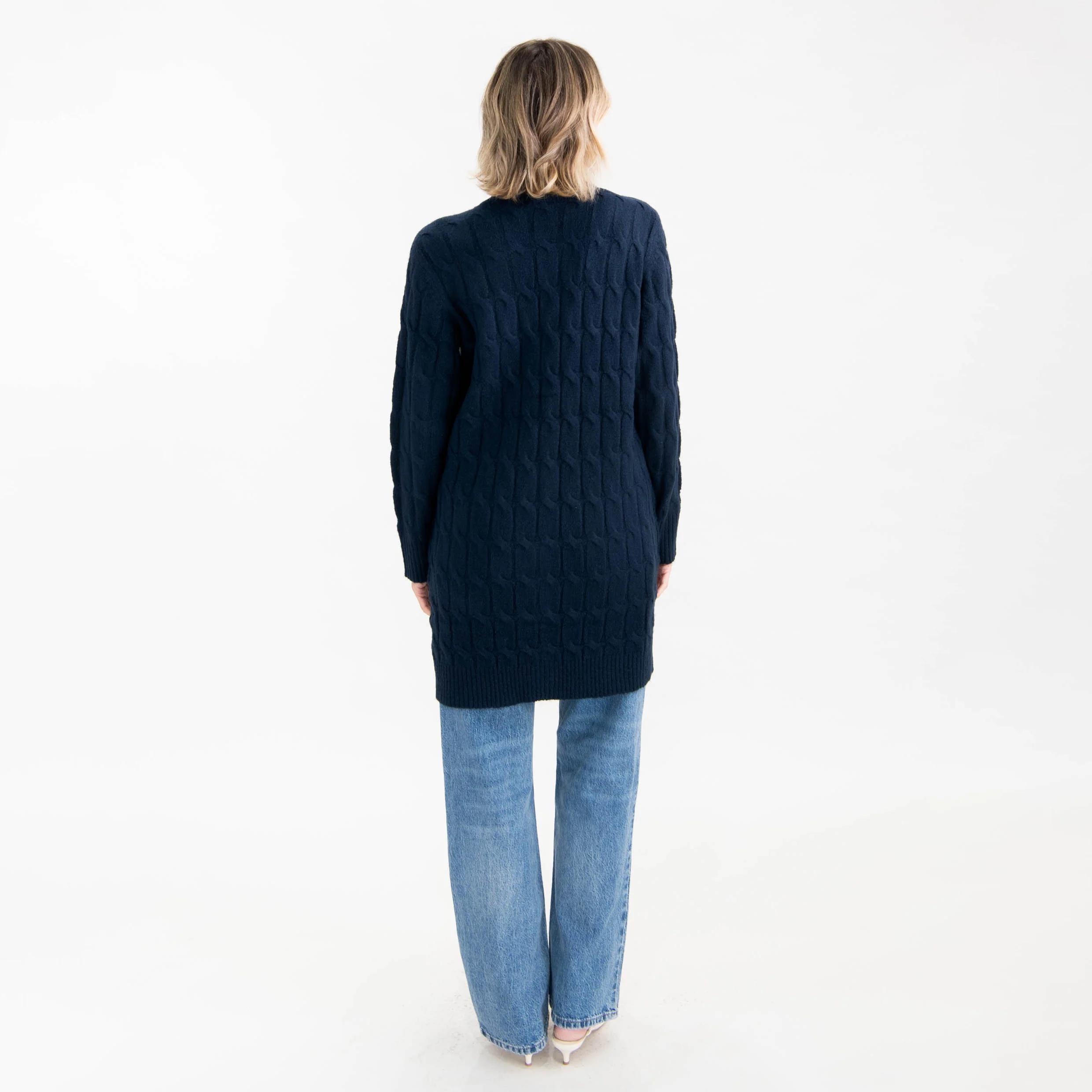 Walk By Faith Cable Knit Cardigan - Image 4